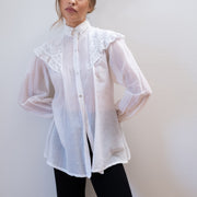MAYA BLOUSE | bone | organic