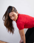 SHORT SLEEVE CARDI | piquillo