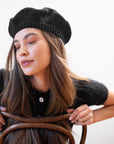 COTTON BERET | noir