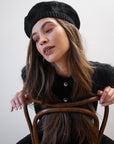 COTTON BERET | noir