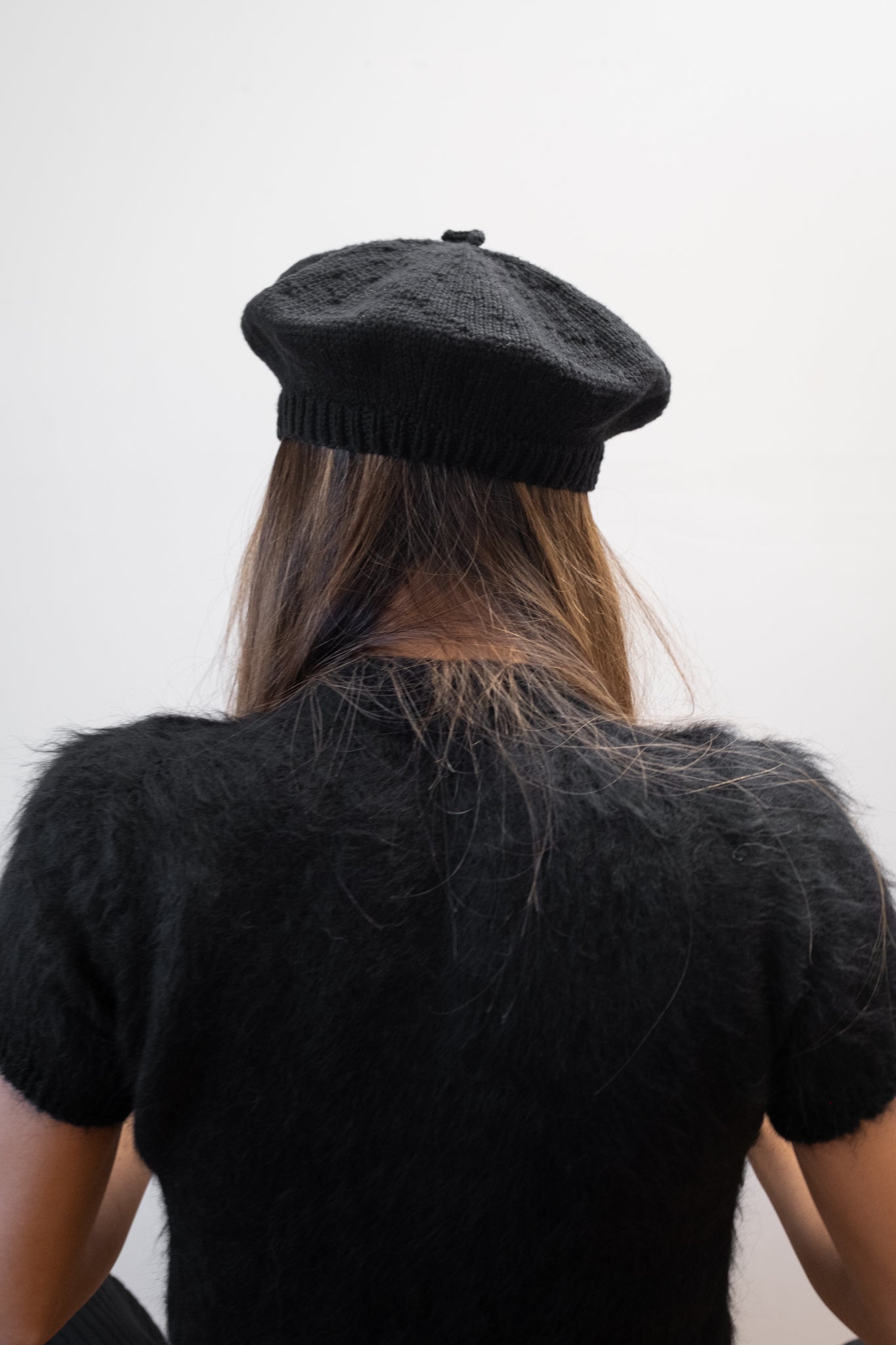 COTTON BERET | noir – Maria Stanley