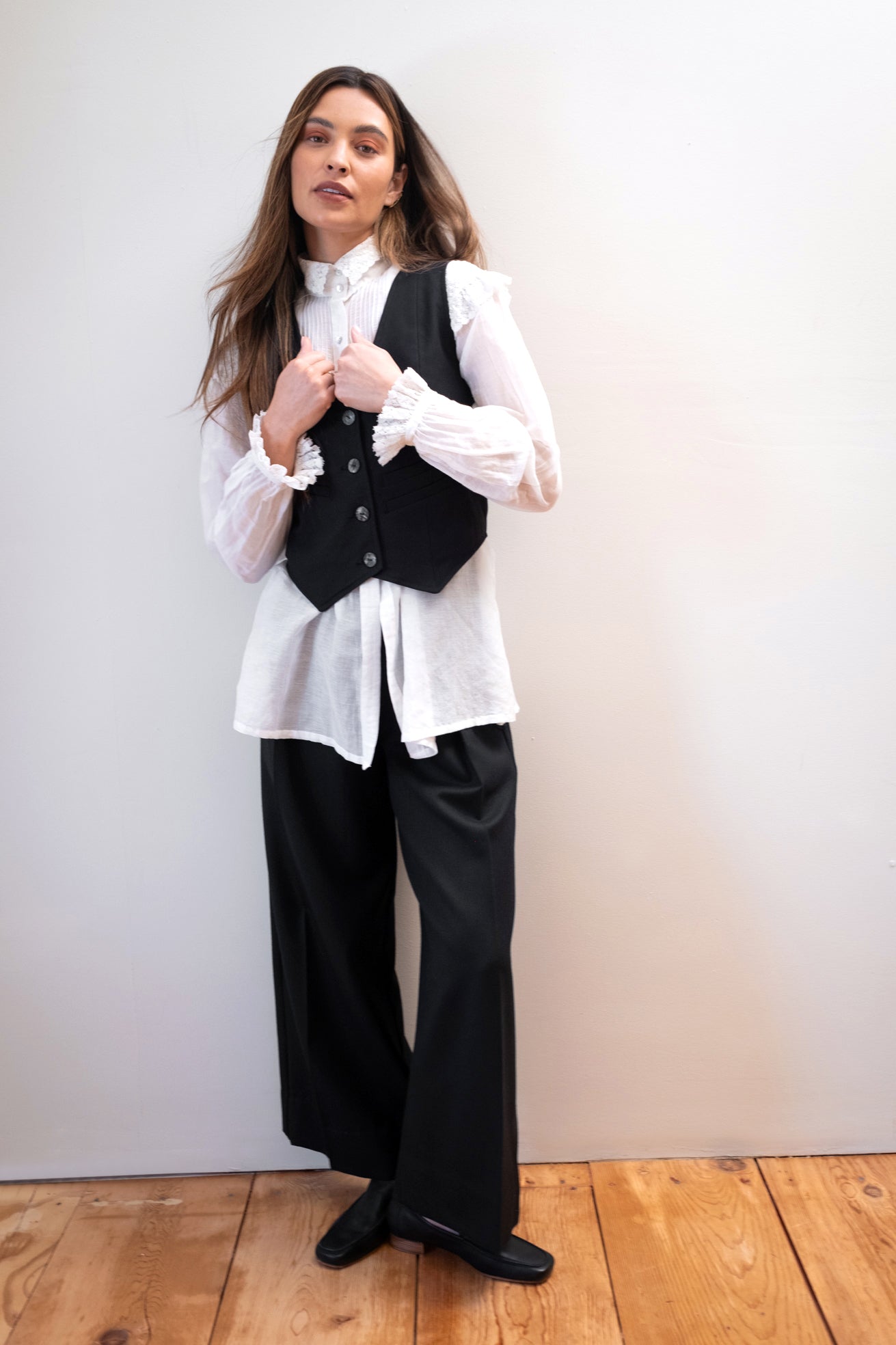 FARRA VEST | noir | organic – Maria Stanley
