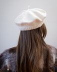 COTTON BERET | ecru