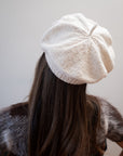 COTTON BERET | ecru