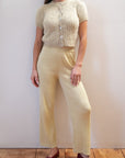 RIBBED GALLO PANT | pear