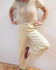 SHORT SLEEVE CARDI | pear