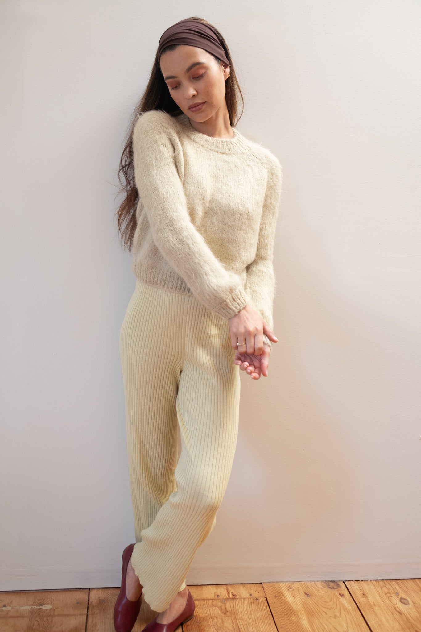 RIBBED GALLO PANT | pear