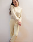 RIBBED GALLO PANT | pear