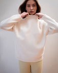CHUNKY OVERSIZED JUMPER | ecru