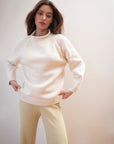 CHUNKY OVERSIZED JUMPER | ecru