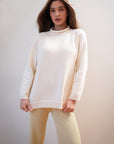 CHUNKY OVERSIZED JUMPER | ecru