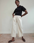 SLOANE TROUSER | bone denim | organic