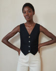 FARRA VEST | noir | organic