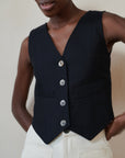 FARRA VEST | noir | organic