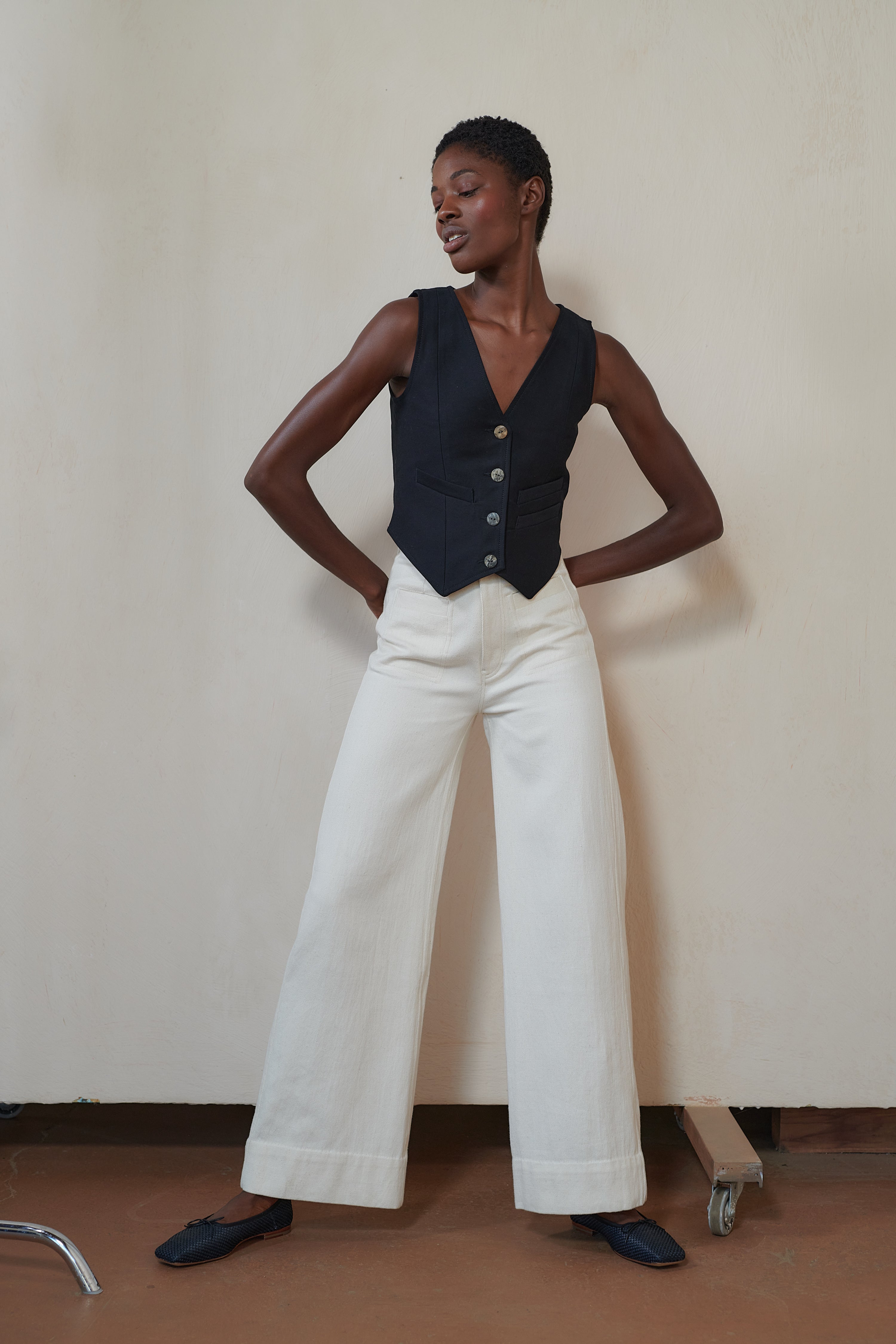 FARRA VEST | noir | organic