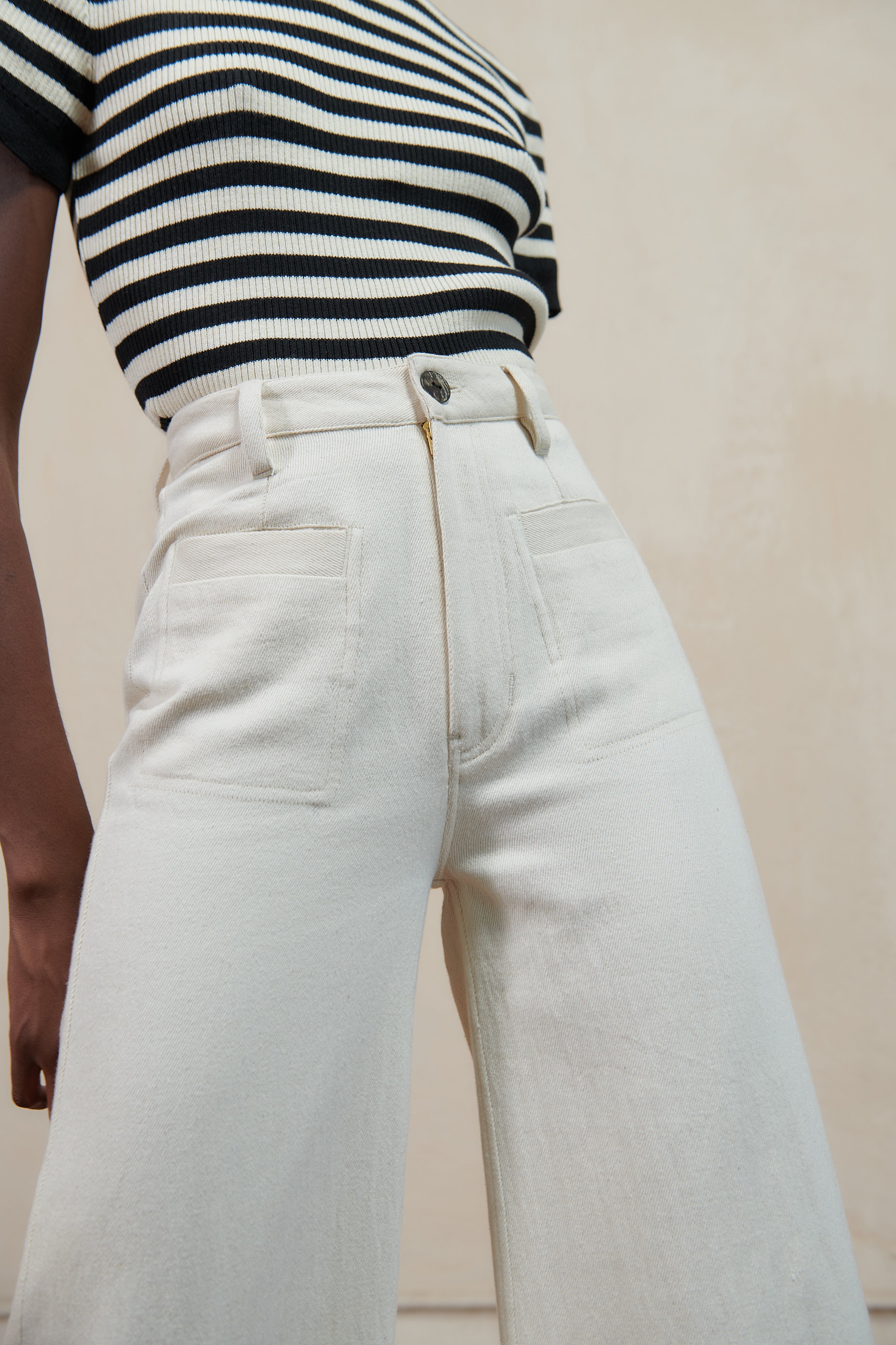 SOFT HANK PANT | bone – Maria Stanley