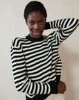 FINN RIBBED PULLOVER | stripe | organic