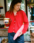 BUTTON CARDI | piquillo | organic