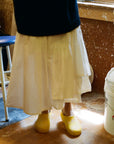 RUIE SKIRT | salt gingham | organic