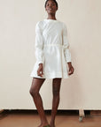 HEDDA DRESS | bone | organic + earth dyed