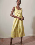 HENRETTA DRESS | citron plaid | organic