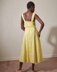 HENRETTA DRESS | citron plaid | organic