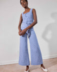 COOK TROUSER | indigo gingham | organic + earth dyed