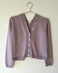 BUTTON CARDI | lavender | WAREHOUSE SALE