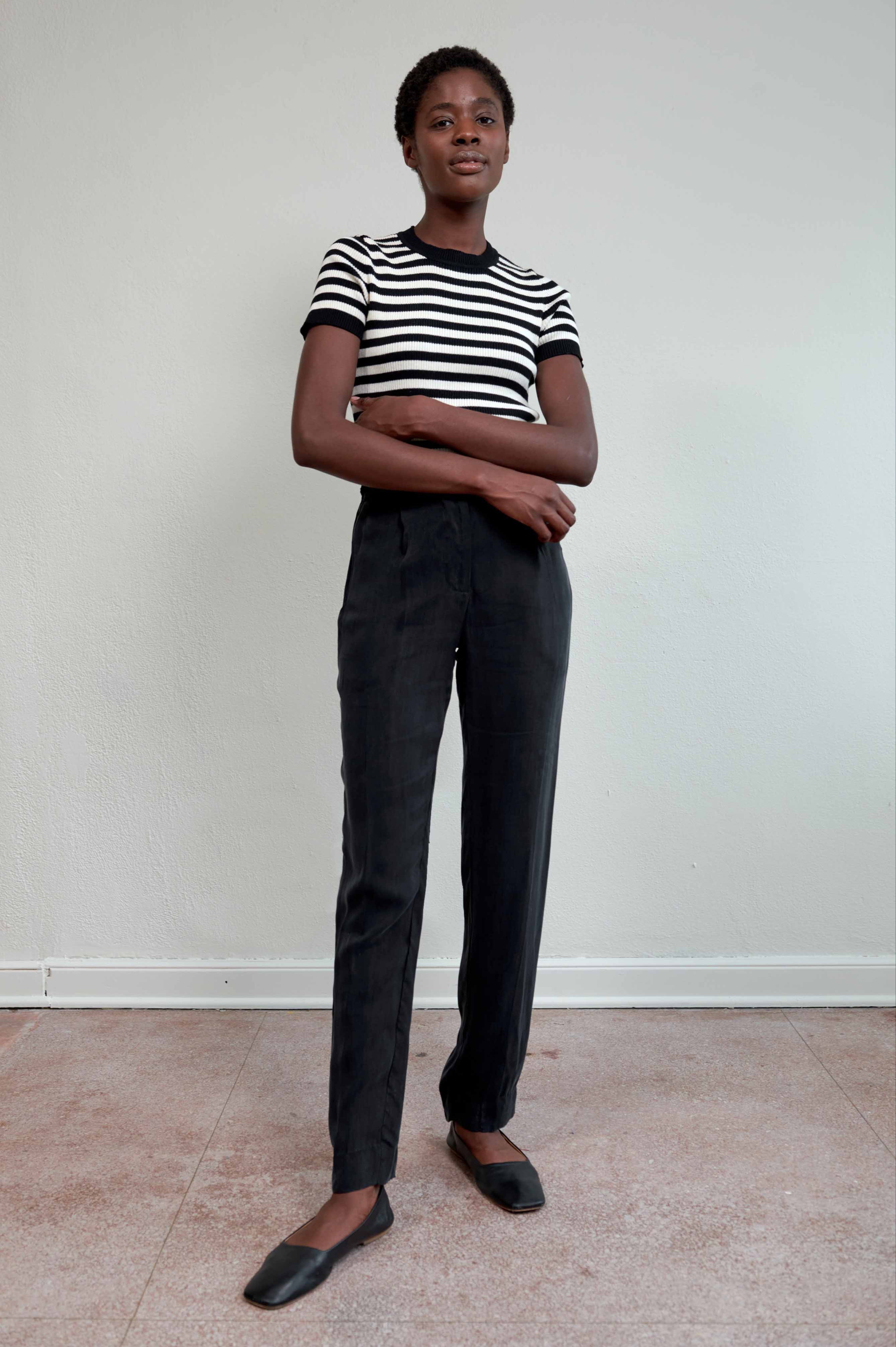 BENNETT TROUSER | noir – Maria Stanley