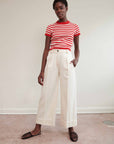 SLOANE TROUSER | bone denim | organic