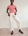 SLOANE TROUSER | bone denim | organic