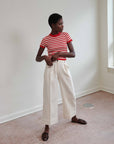 SLOANE TROUSER | bone denim | organic