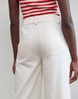 SLOANE TROUSER | bone denim | organic