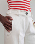 SLOANE TROUSER | bone denim | organic