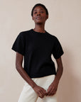 KNIT TEE | noir | organic