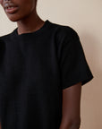 KNIT TEE | noir | organic