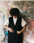 ASCHE WAISTCOAT | noir | WAREHOUSE SALE