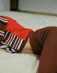 RIBBED GALLO PANT | cacao