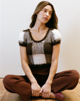 RIBBED GALLO PANT | cacao