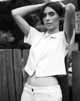 SEBASTIAN TOP | bone denim | organic + undyed