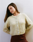 BRUSHED CARDI | pear