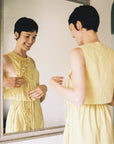 TAHINI TOP | butter | organic + earth dyed