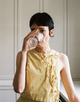 TAHINI TOP | butter | organic + earth dyed
