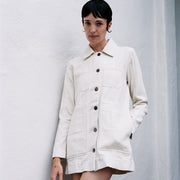 CONRAD CHORE COAT | bone denim | organic + undyed