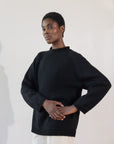 CHUNKY OVERSIZED JUMPER | noir