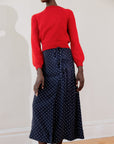 ELDI SKIRT | dotted navy