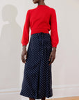 ELDI SKIRT | dotted navy