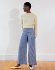 COOK TROUSER | indigo gingham | organic + earth dyed
