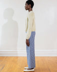 COOK TROUSER | indigo gingham | organic + earth dyed