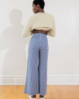 COOK TROUSER | indigo gingham | organic + earth dyed